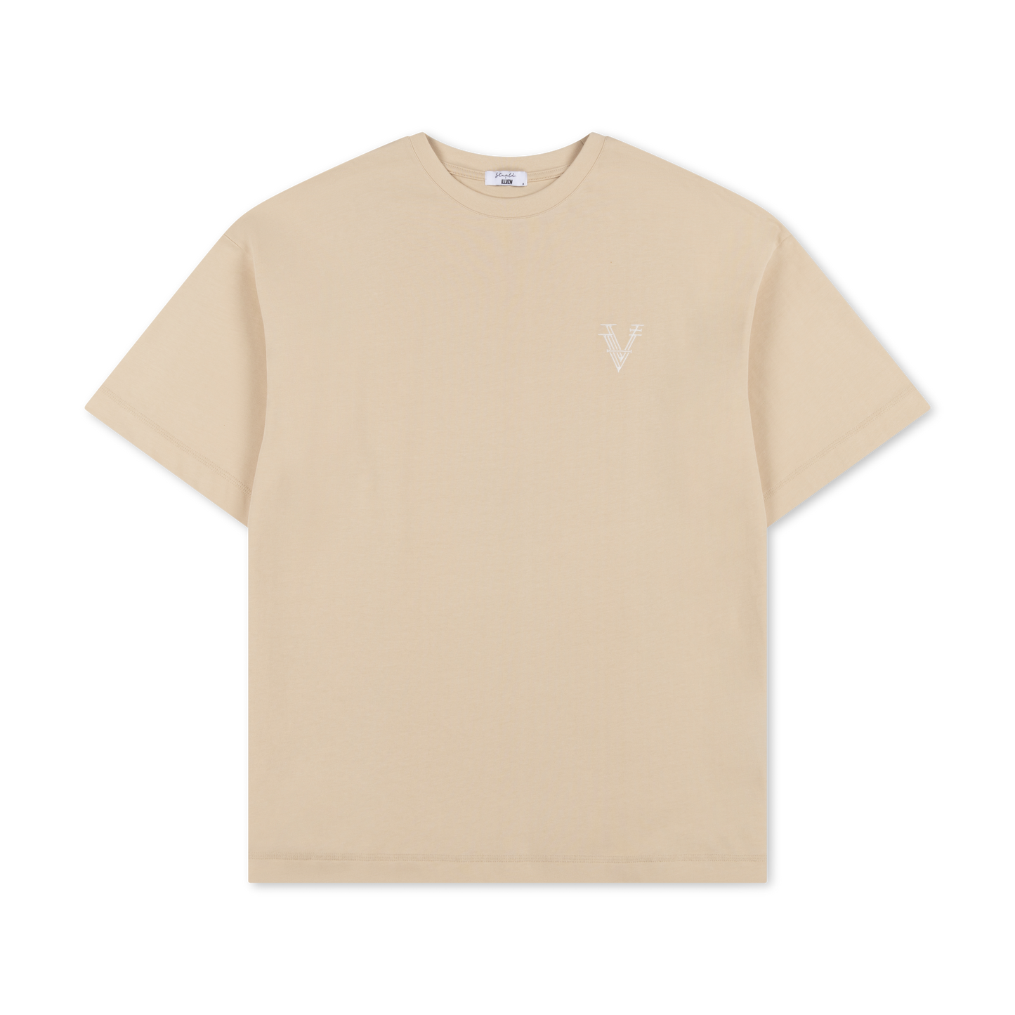 STAPLD TEE | ALMOND MILK