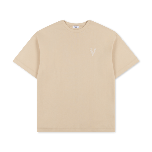 STAPLD TEE | ALMOND MILK