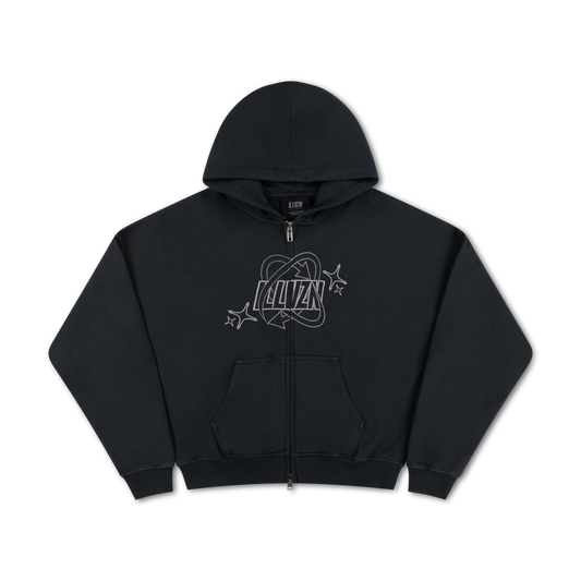 SS HOODIE | WASHED BLACK